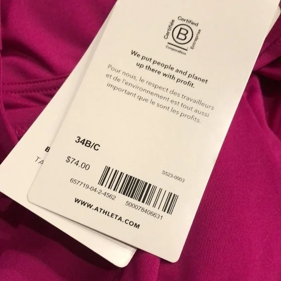 NWT! Athleta Electric Fuchsia Bondi Bra Cup Tankini - Multiple Sizes 🧜‍♂️
